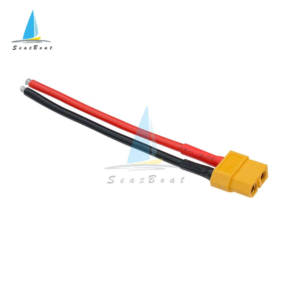 1pcs XT60 Female Male Connector With 10CM 14AWG Silicone Wire for Rc Drone Car Boat Rc Lipo battery - petguardiansupplies