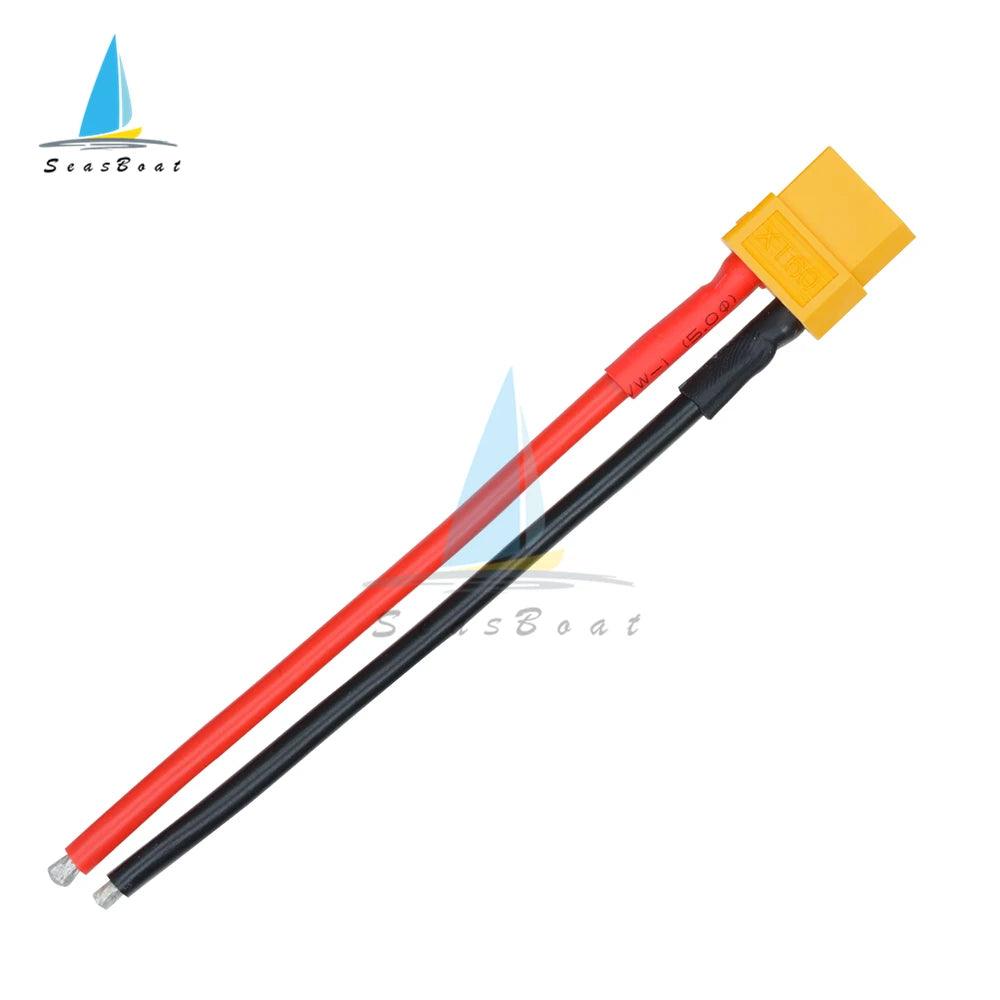 1pcs XT60 Female Male Connector With 10CM 14AWG Silicone Wire for Rc Drone Car Boat Rc Lipo battery - petguardiansupplies