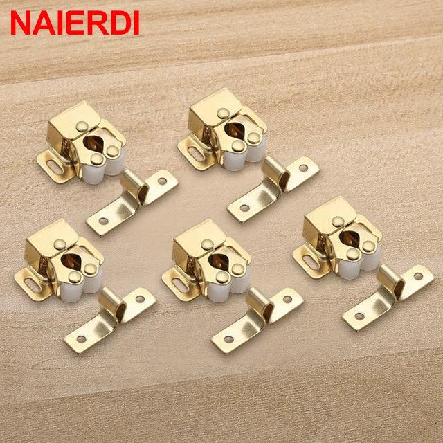 NAIERDI 2-10PCS Door Stop Closer Stoppers Damper Buffer Magnet Cabinet Catches For Wardrobe Hardware Furniture Fittings - petguardiansupplies