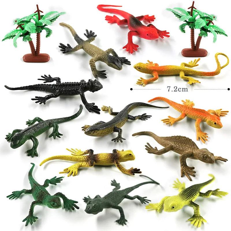 12Pcs Insect Spider Butterfly Fish Dinosaur Dog Cat Horse Figurine Farm Animal Model Action Figure Hot Toy Set For Children Gift - petguardiansupplies