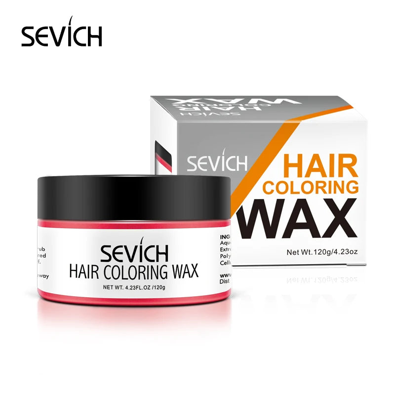 Sevich Temporary Hair Color Wax Men Diy Mud One-time Molding Paste Dye Cream Hair Gel for Hair Coloring Styling Silver Grey 120g - petguardiansupplies