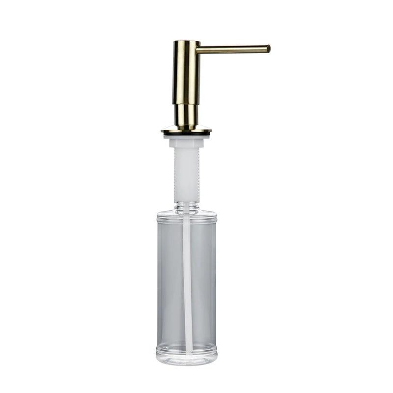 Newly High Quality 5 Warranty Promotion 100% Solid Brass Pump Head Kitchen Commercial Modern Lotion Dispenser In Brushed Nickel - petguardiansupplies