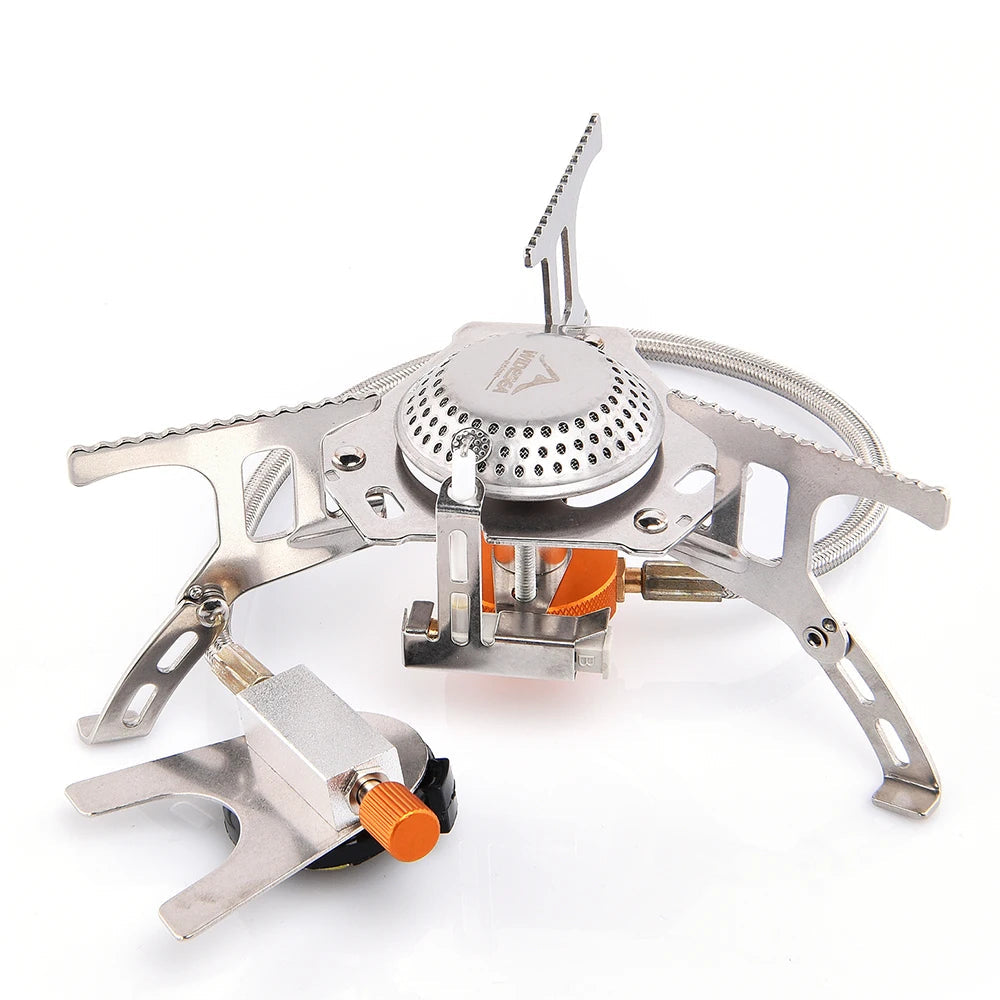 Widesea Camping Gas Stove Outdoor Tourist Burner Strong Fire Heater Tourism Cooker Survival Furnace Supplies Equipment Picnic - petguardiansupplies