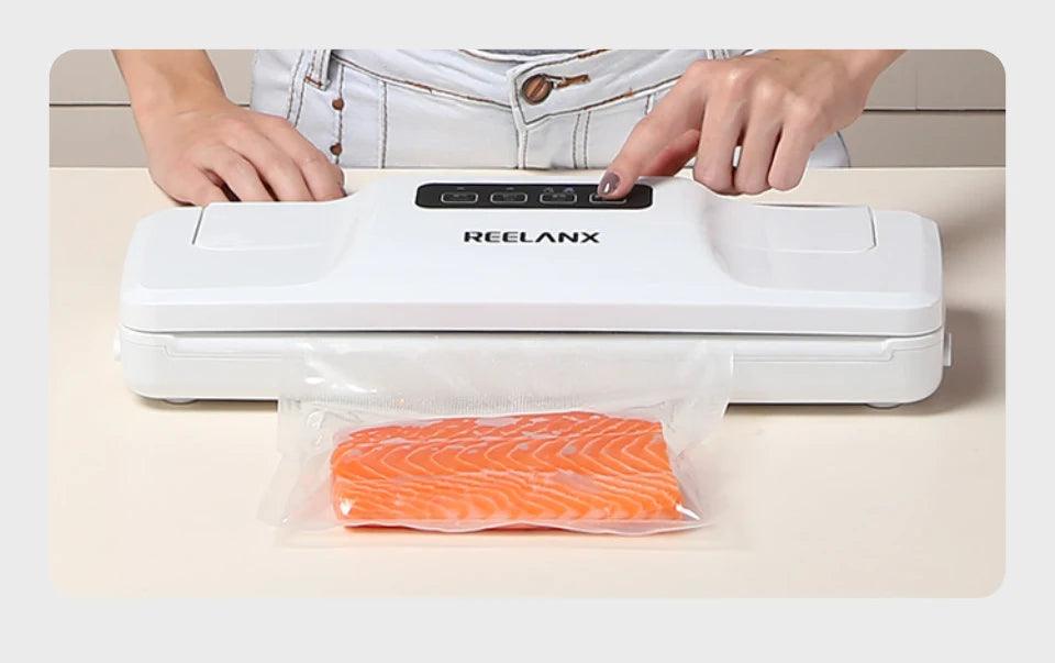 REELANX Vacuum Sealer V1 140W Automatic Vacuum Packing Machine for Food with 15pcs Bags Best Vacuum Packer Sealing Packaging - petguardiansupplies