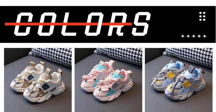 1-6 Year Boys Sneakers 3 Color Comfortable Breathable Girls Shoes for Kids Sport Baby Running Shoes Fashion Toddler Infant Shoes - petguardiansupplies