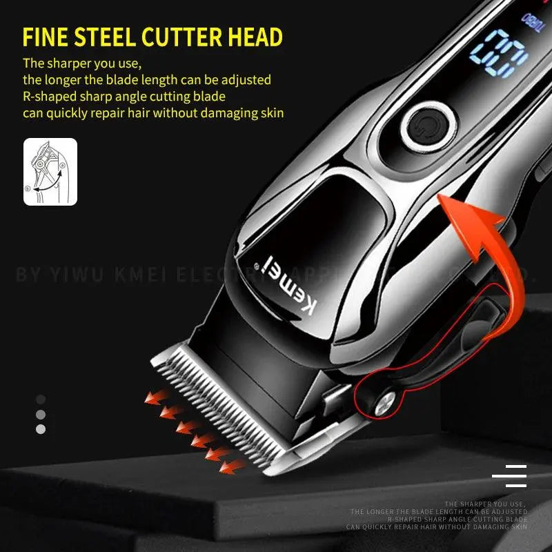 Barber shop hair clipper professional hair trimmer for men beard electric cutter hair cutting machine haircut cordless corded - petguardiansupplies