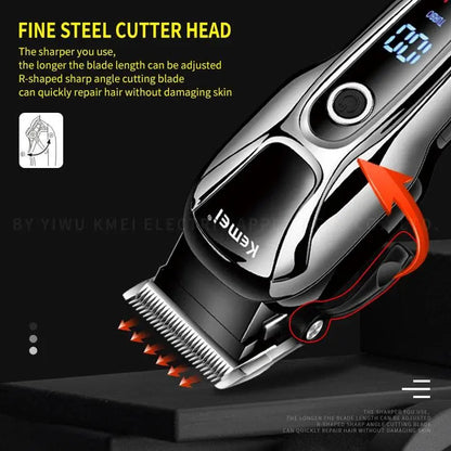 Barber shop hair clipper professional hair trimmer for men beard electric cutter hair cutting machine haircut cordless corded - petguardiansupplies