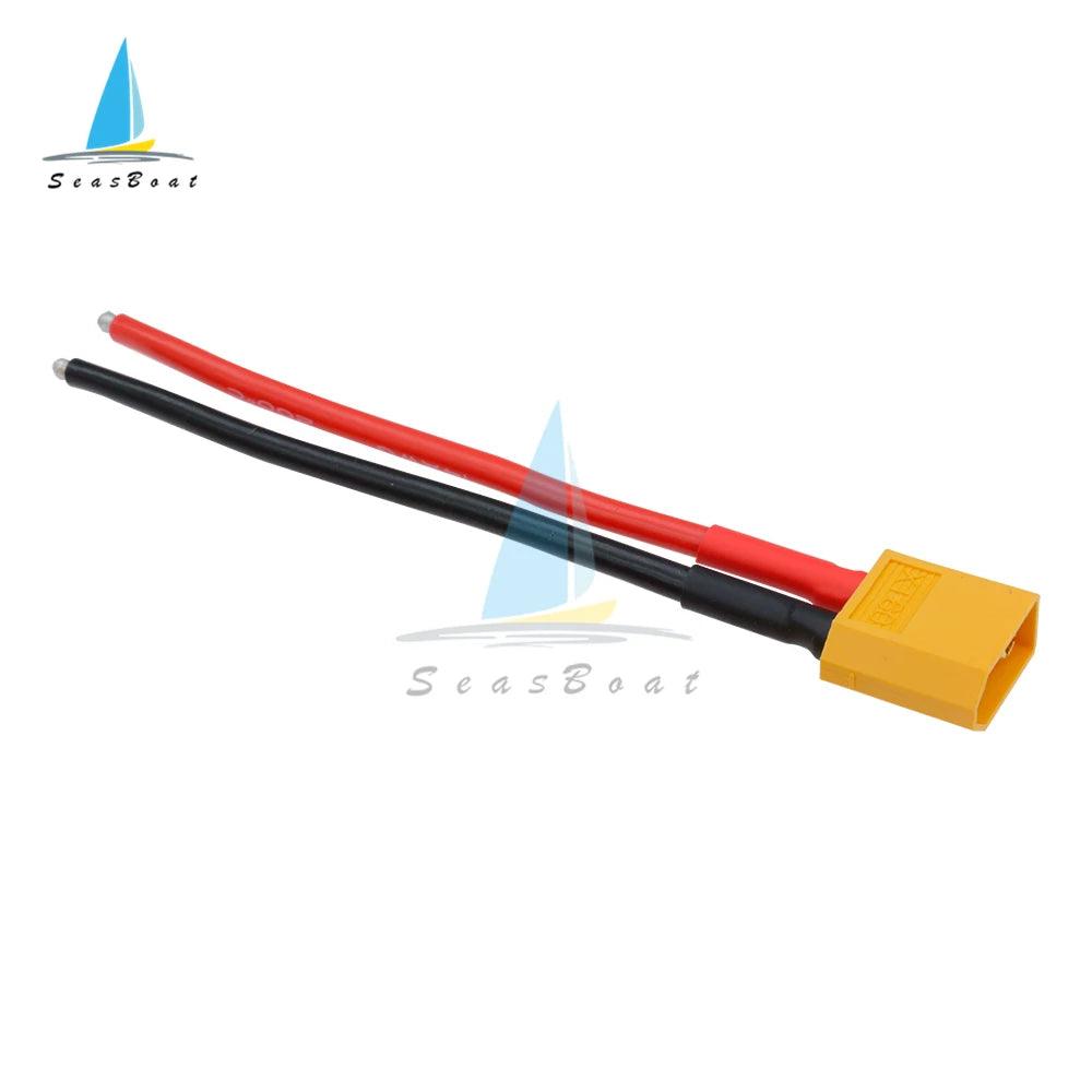 1pcs XT60 Female Male Connector With 10CM 14AWG Silicone Wire for Rc Drone Car Boat Rc Lipo battery - petguardiansupplies