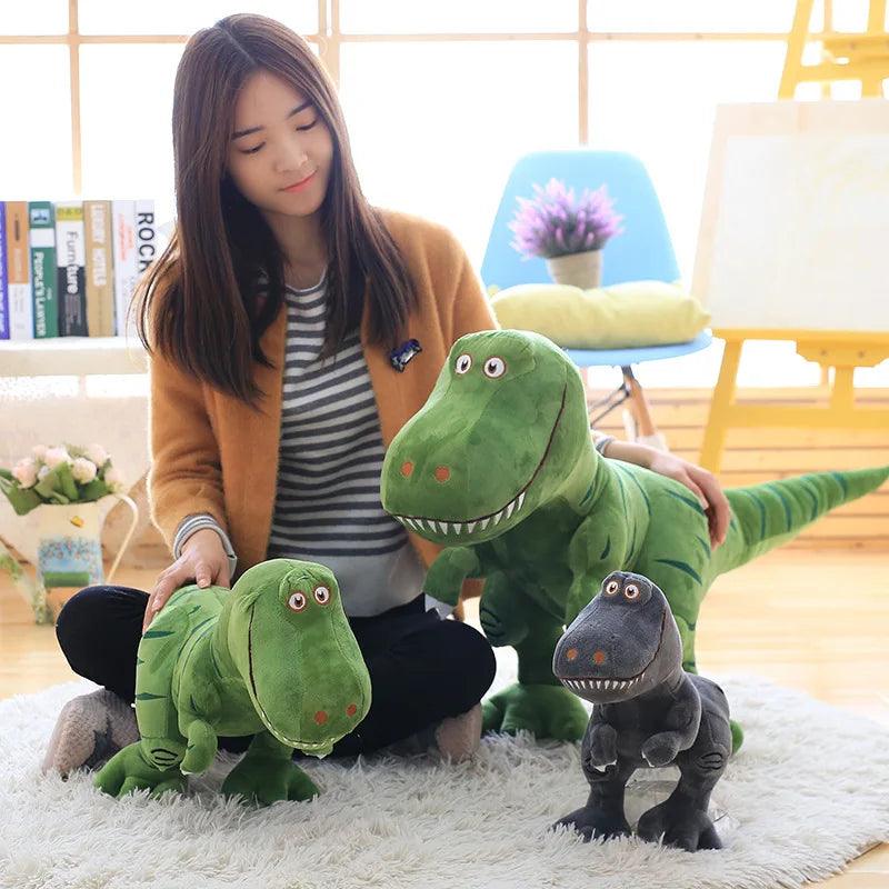 1pc 40-100cm New Dinosaur Plush Toys Cartoon Tyrannosaurus Cute Stuffed Toy Dolls for Halloween Christmas Birthday Gift - petguardiansupplies