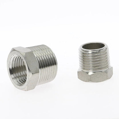 Tonifying Heart Reducer Bushing 1/8" 1/4" 3/8" 1/2" BSP Male/Female Thread SS304 Stainless Steel Pipe Fittings For Water Gas Oil - petguardiansupplies