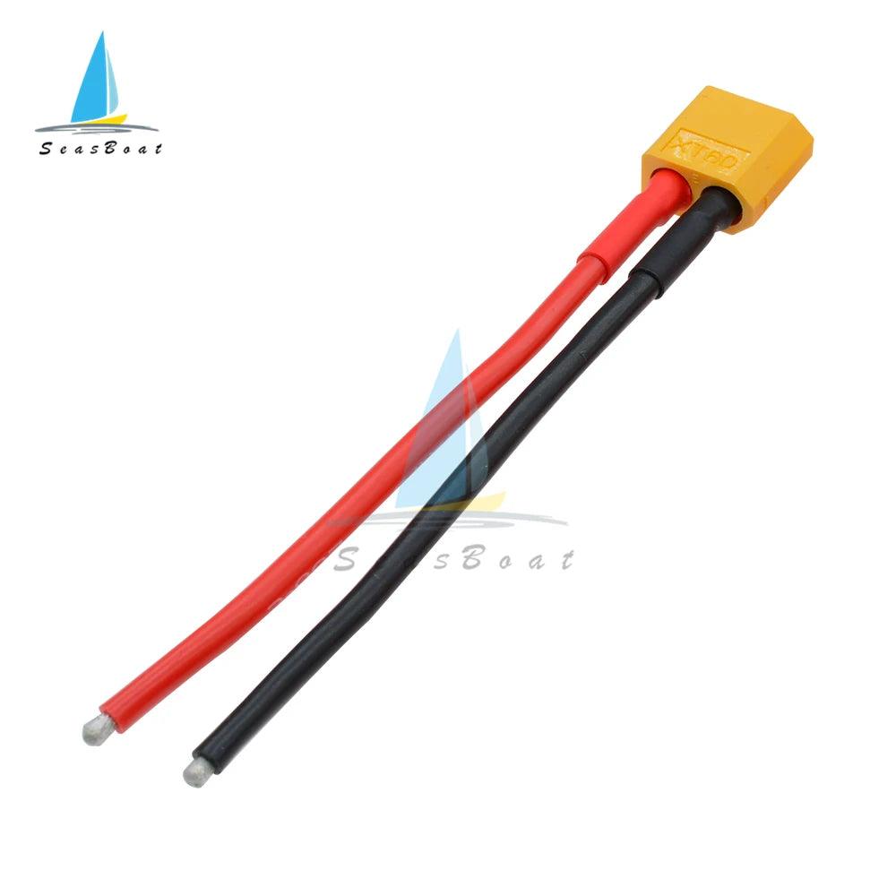 1pcs XT60 Female Male Connector With 10CM 14AWG Silicone Wire for Rc Drone Car Boat Rc Lipo battery - petguardiansupplies