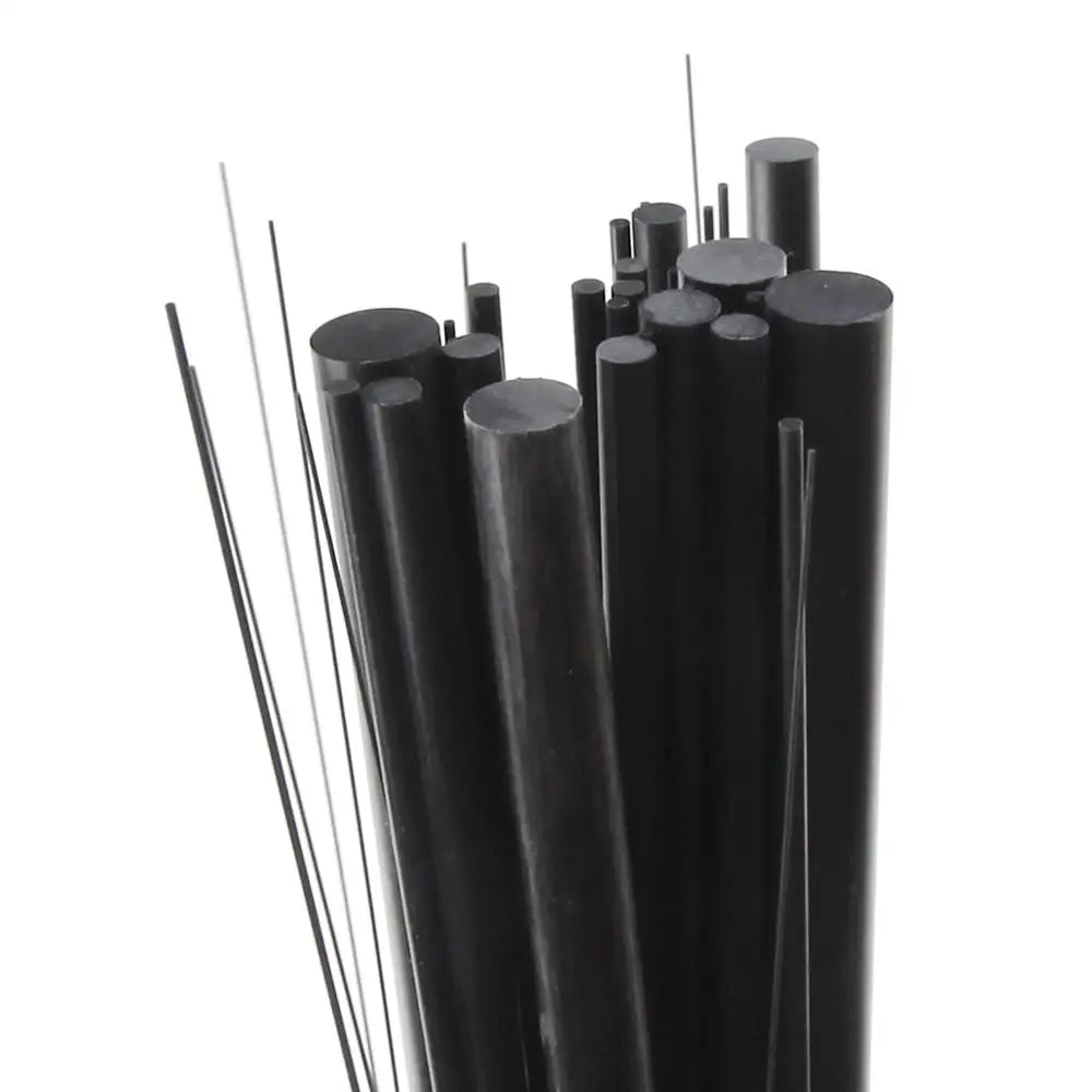 5pcs/10pcs Carbon Fiber Rod Solid Round Rods Diameter 1mm 2mm 3mm 4mm 5mm 6mm 7mm 8mm 11mm 12mm Length 500mm for DIY - petguardiansupplies