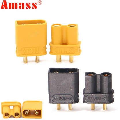 10pcs Amass XT30U Male Female Bullet Connector Plug the Upgrade XT30 For RC FPV Lipo Battery RC Quadcopter (5 Pair) - petguardiansupplies