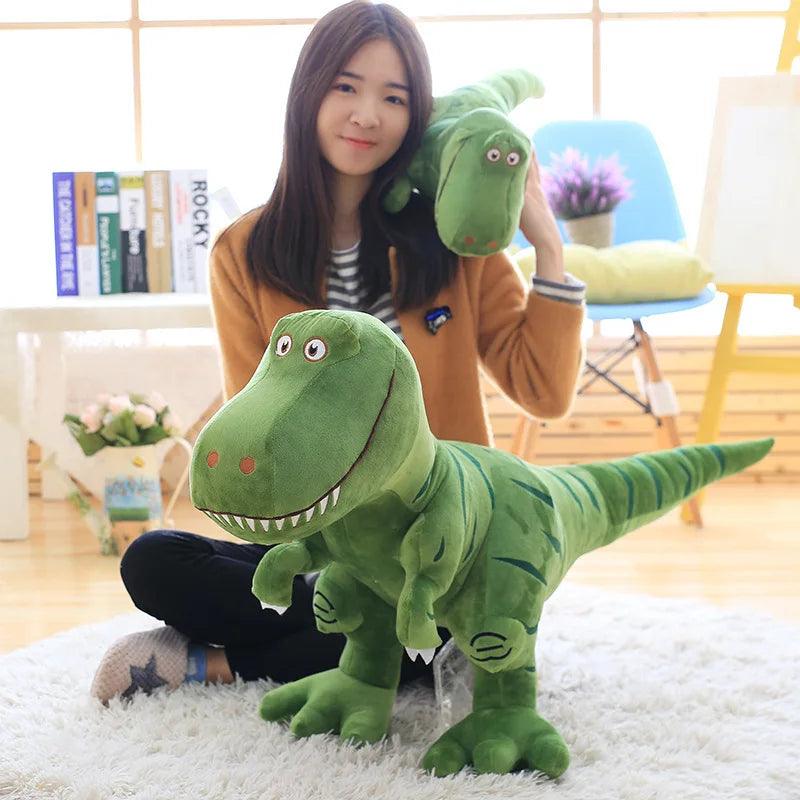 1pc 40-100cm New Dinosaur Plush Toys Cartoon Tyrannosaurus Cute Stuffed Toy Dolls for Halloween Christmas Birthday Gift - petguardiansupplies