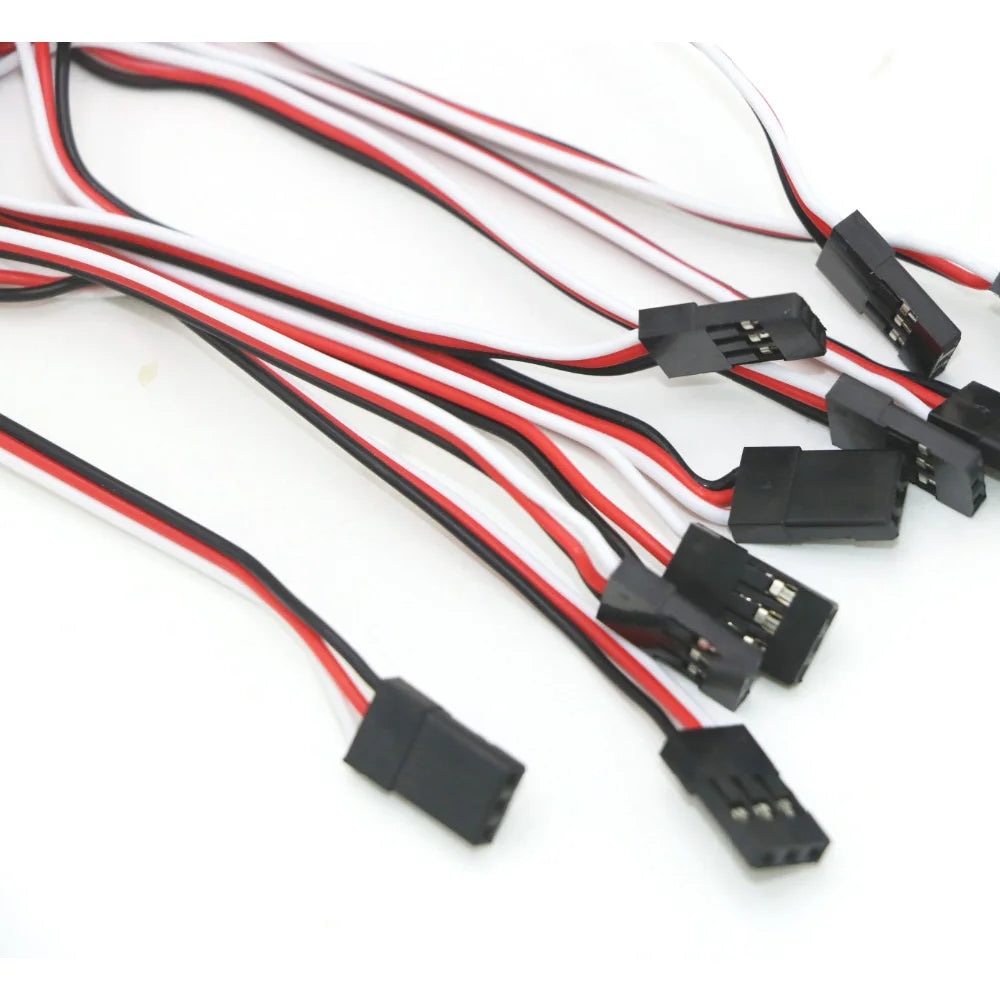 10pcs/lot 10cm 15CM 30CM 50CM 100CM RC Servo Extension Cord Cable Wire 150mm Lead JR Wholesale - petguardiansupplies