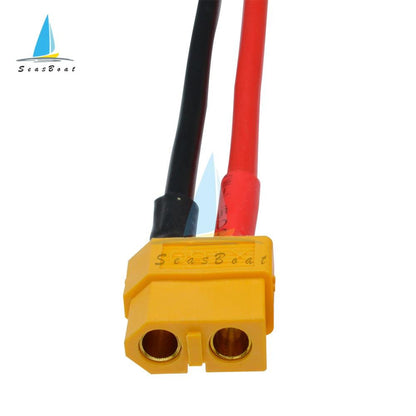 1pcs XT60 Female Male Connector With 10CM 14AWG Silicone Wire for Rc Drone Car Boat Rc Lipo battery - petguardiansupplies