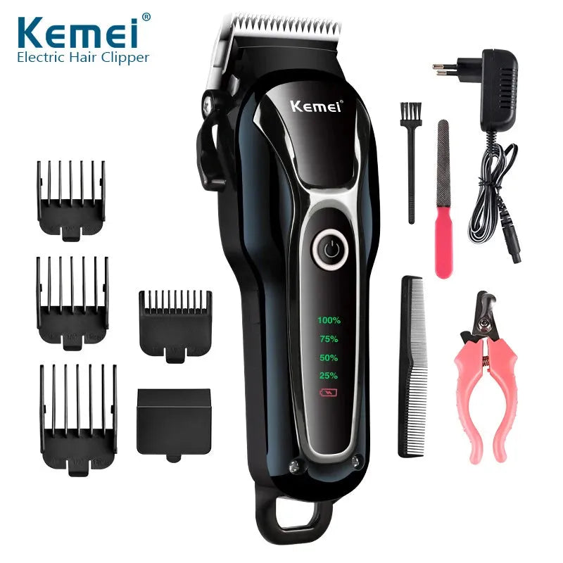 100-240v rechargeable professional dog hair trimmer for cat cutter grooming machine hair remover animal hair clipper for pet - petguardiansupplies