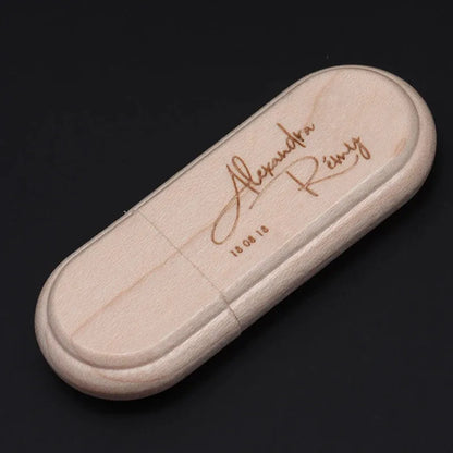 JASTER 1PCS free custom logo laser engraving wooden+Box pendrive 4GB 8GB 16GB 32GB 64GB USB Flash Drive photography gift - petguardiansupplies