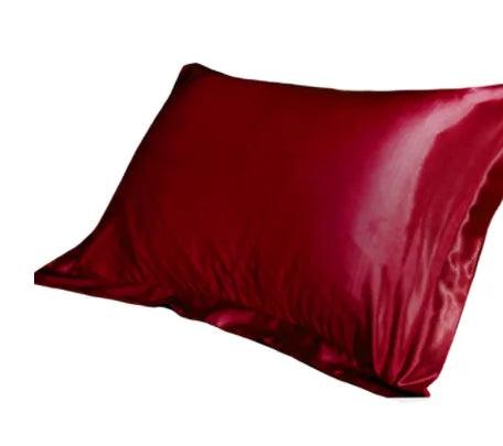 1pc Pure Emulation Silk Satin Pillowcase Single Pillow Cover Multicolor 48*74cm - petguardiansupplies