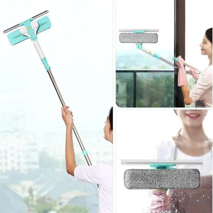 Eworld Hot Upgraded Telescopic High-rise Window Cleaning Glass Cleaner Brush For Washing Window Dust Brush Clean Windows Hobot - petguardiansupplies