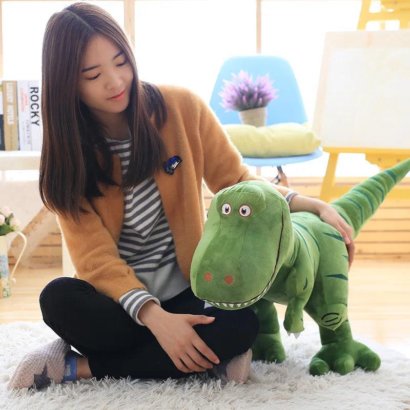 1pc 40-100cm New Dinosaur Plush Toys Cartoon Tyrannosaurus Cute Stuffed Toy Dolls for Halloween Christmas Birthday Gift - petguardiansupplies