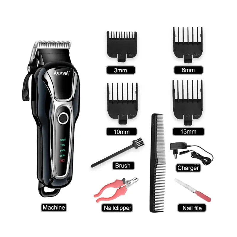 100-240v rechargeable professional dog hair trimmer for cat cutter grooming machine hair remover animal hair clipper for pet - petguardiansupplies