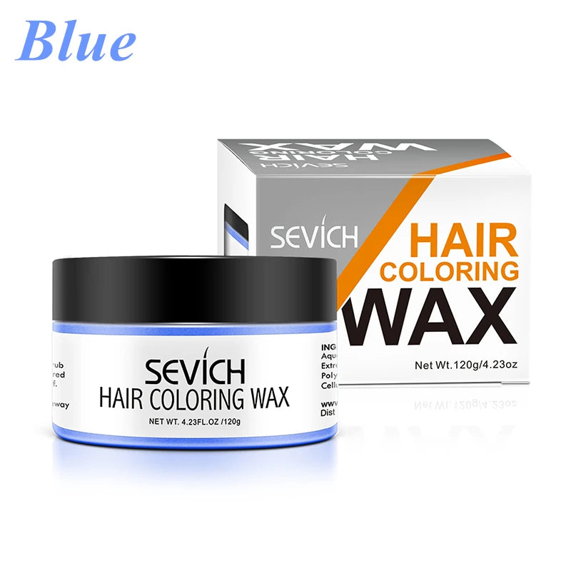 Sevich Temporary Hair Color Wax Men Diy Mud One-time Molding Paste Dye Cream Hair Gel for Hair Coloring Styling Silver Grey 120g - petguardiansupplies