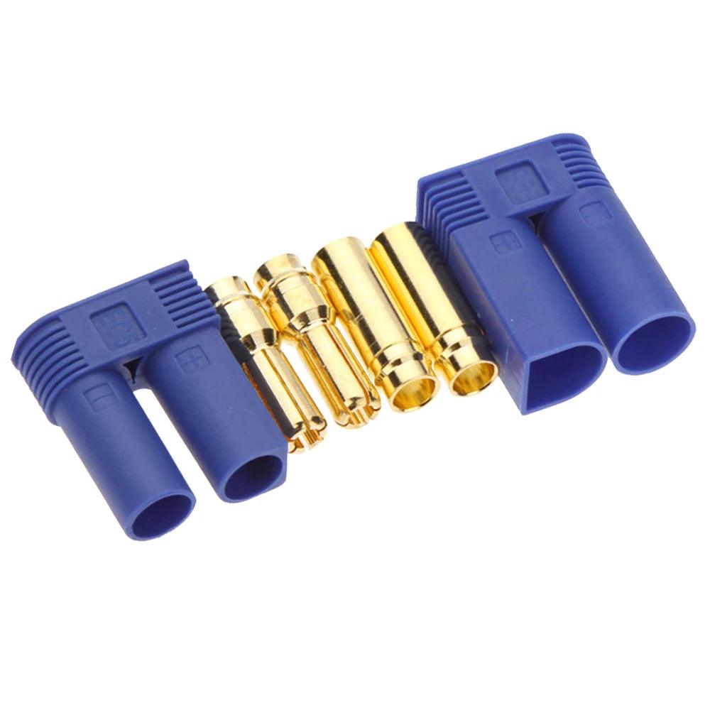 5set/Lot EC3 3mm/EC5 5mm Male Female Golden Bullet Connector Plug For RC ESC Motor Lipo Battery Car Airplane Boat Done DIY Parts - petguardiansupplies