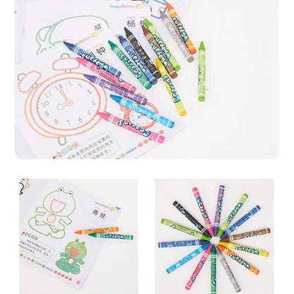 42/86pcs Drawing Set Non Toxics Crayon Arte Easy Hold Color Pen Safe for Children Kids Painting Tools Drawing Kit Stationery - petguardiansupplies