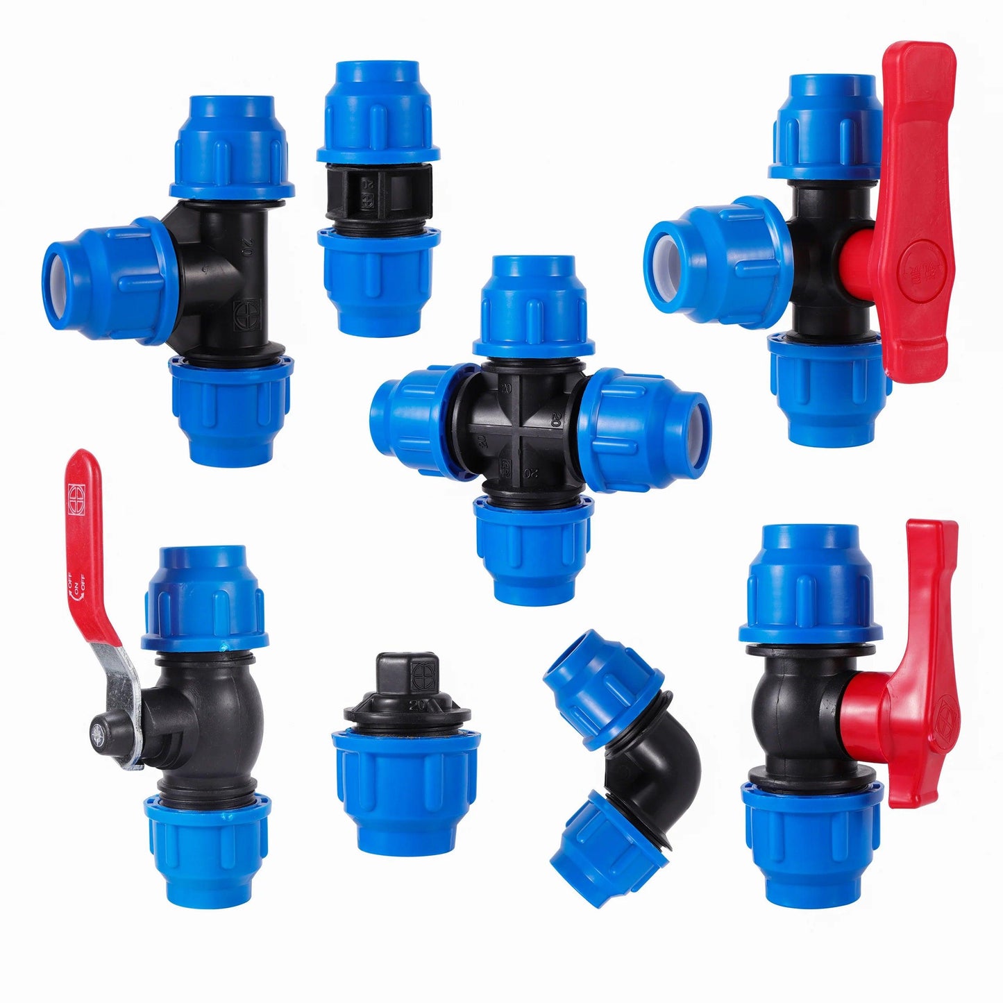 1/2"-3/4"-1" Hose Splitters Irrigation Adapter 4-way Water Hose Connectors European standard Female Thread Tap Connectors 1 Pc - petguardiansupplies