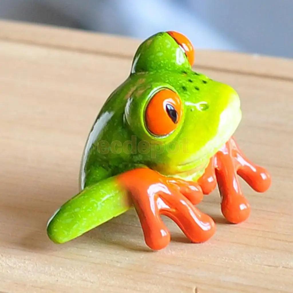 3D Frog Funny Car Office Desk Computer Decor Ornaments Miniatures Decorations, Landcrape Bonsai Garden Decor, Xmas Gift - petguardiansupplies