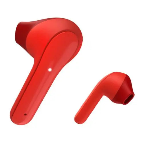 Hama Freedom Light Bluetooth Earbuds with Microphone, Touch Control, Voice Control, Charging/Carry Case Included, Red-0