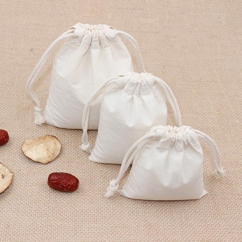 2PCS Cotton Fabric Dust Cloth Drawstring Storage Bag Clothes Socks/Underwear Shoes Receive Bag Home Sundry Kids Toy Storage Bags - petguardiansupplies