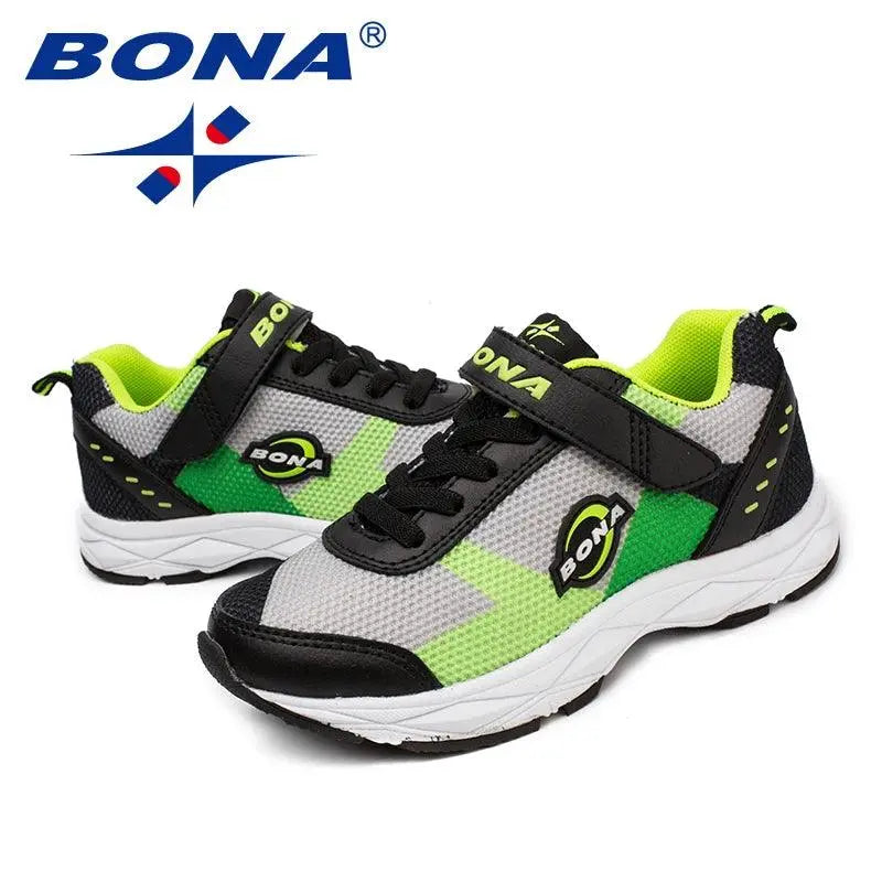 BONA New Arrival Style Children Casual Shoes Mesh Boys Shoes Hook & Loop Girls Loafers Outdoor Fashion Sneakers Free Shipping - petguardiansupplies