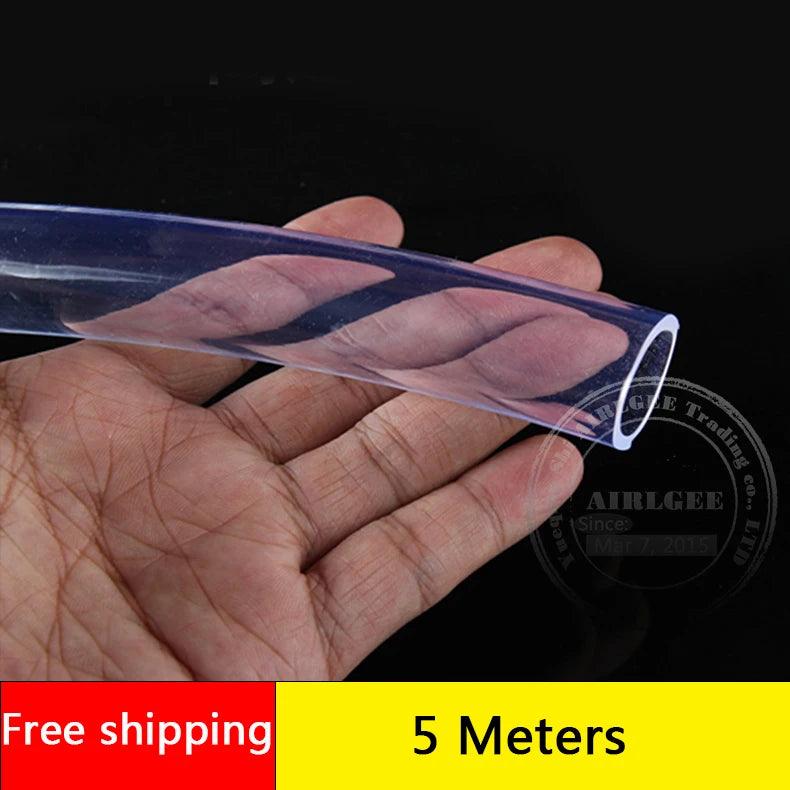 5 Meters Transparent PVC Plastic Plumbing Hoses Water pump Tube 2-10mm Inner Diameter Antifreeze Oil Hose - petguardiansupplies