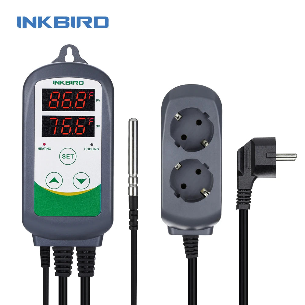 INKBIRD ITC-308 Heating and Cooling Dual Relay Temperature Controller, Carboy, Fermenter, Greenhouse Terrarium Temp. Control - petguardiansupplies