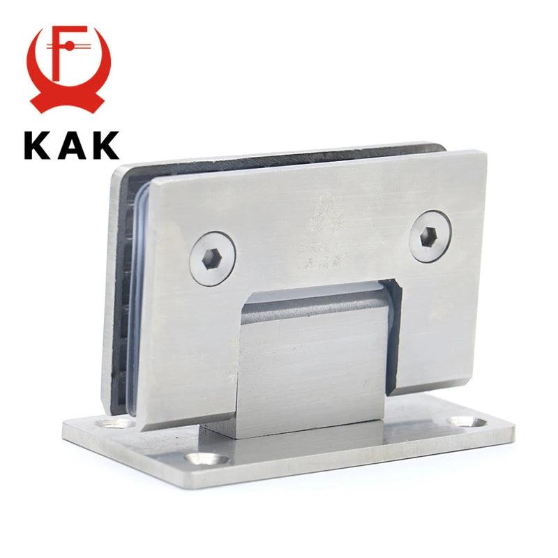 KAK Zinc Alloy Adjustable Glass Shelf Holder Glass Clamps Shelf Support Bracket Chrome Alloy Shelf Holder Glass Shelf Bracket - petguardiansupplies