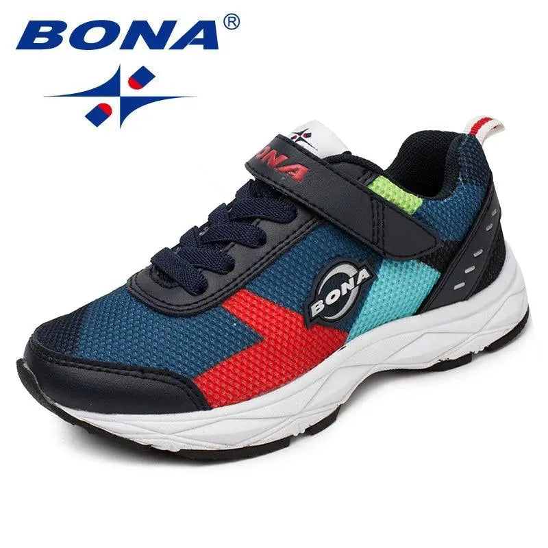 BONA New Arrival Style Children Casual Shoes Mesh Boys Shoes Hook & Loop Girls Loafers Outdoor Fashion Sneakers Free Shipping - petguardiansupplies