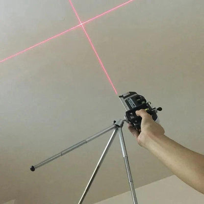 4 in 1 Accurate Multipurpose Laser Level Lever with Tripod Cross Projects Horizontal Vertical Laser Light Beam Measure Tape - petguardiansupplies