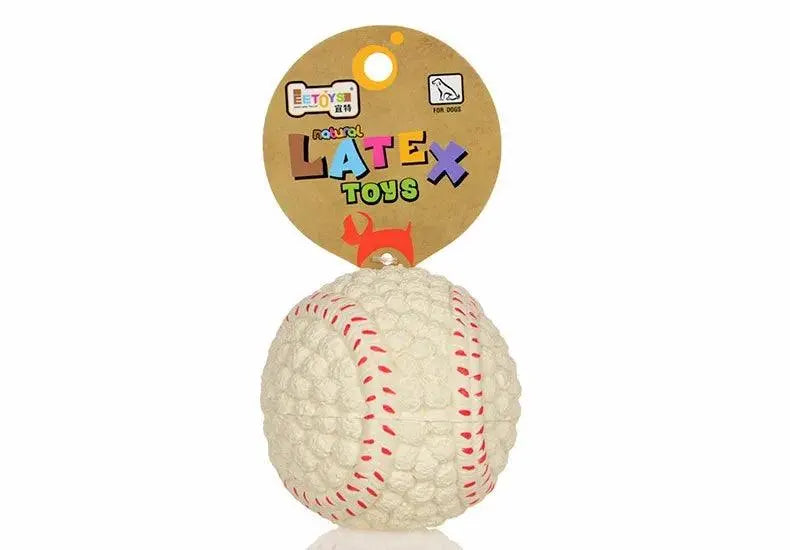 HOOPET Pet Dog Toy Balls Squeak Puppy Toys Interesting Tennis Football Tooth Cleaning Toys for Dogs - petguardiansupplies