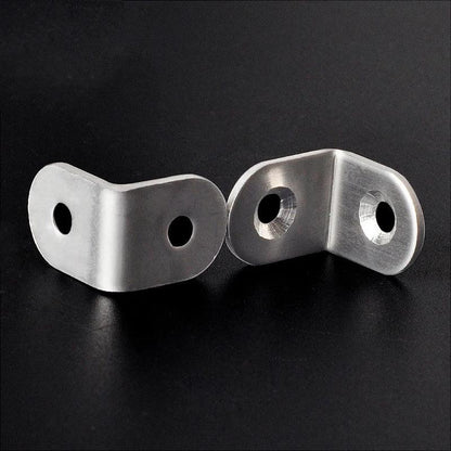 KAK 10PCS Stainless Steel Angle Corner Brackets Fasteners Protector Seven Size Corner Stand Supporting Furniture Hardware - petguardiansupplies