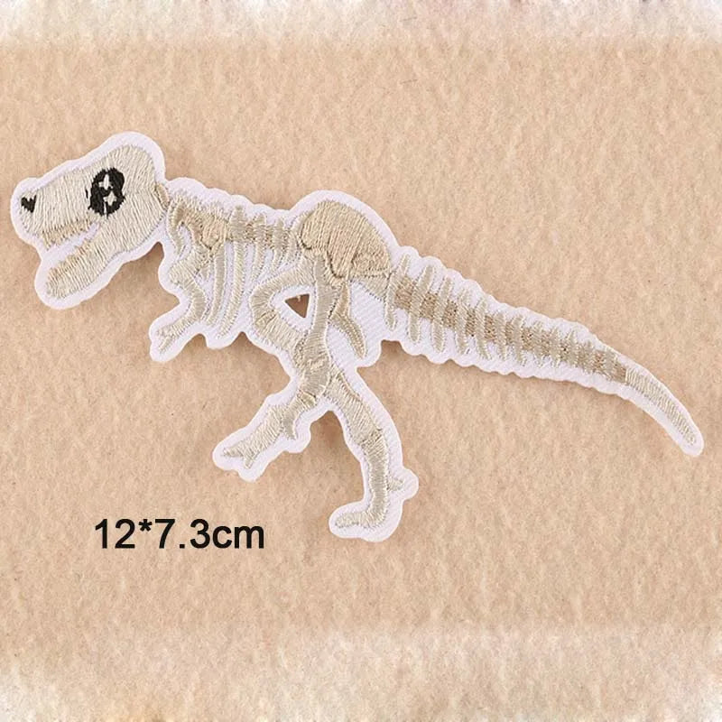 Dinosaur Jurassic Park Embroidered Iron On Clothes Patch For Clothing Stickers Garment Apparel Accessories - petguardiansupplies