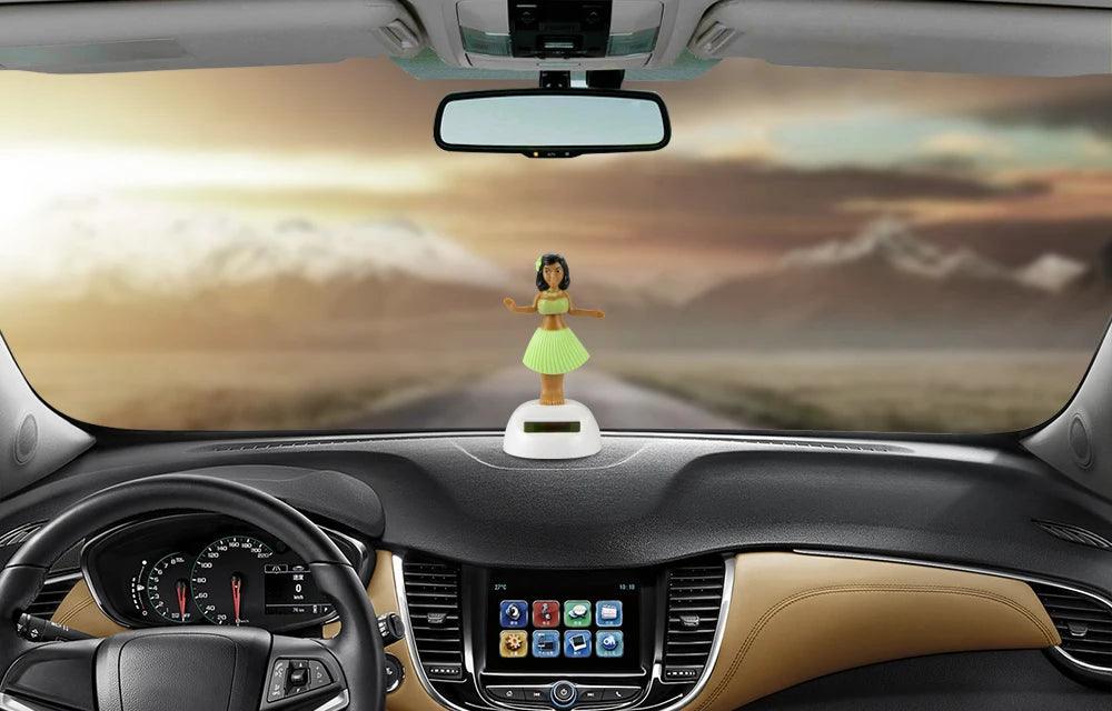 Car Ornament Automobiles Decoration Dancing Hula Girl Swinging Bobble Toy Gifts Auto Interior Home Decor Solar Girls Accessories - petguardiansupplies