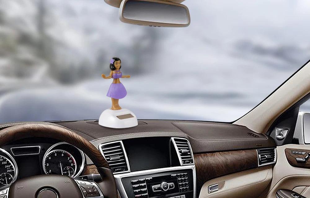 Car Ornament Automobiles Decoration Dancing Hula Girl Swinging Bobble Toy Gifts Auto Interior Home Decor Solar Girls Accessories - petguardiansupplies