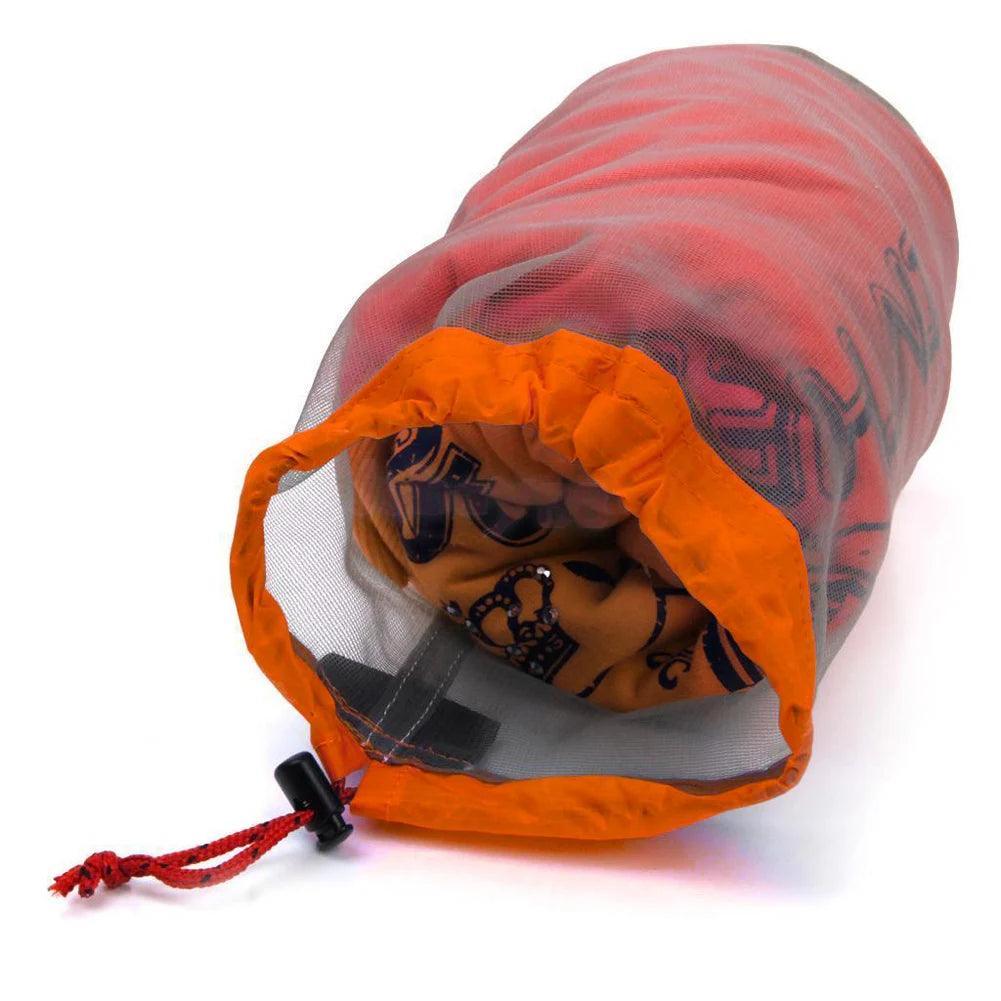 Portable Travel Camping Sports Ultralight Mesh Storage Bag Stuff Sack Drawstring Outdoor Camping Travel Storage Bag Outdoor Tool - petguardiansupplies