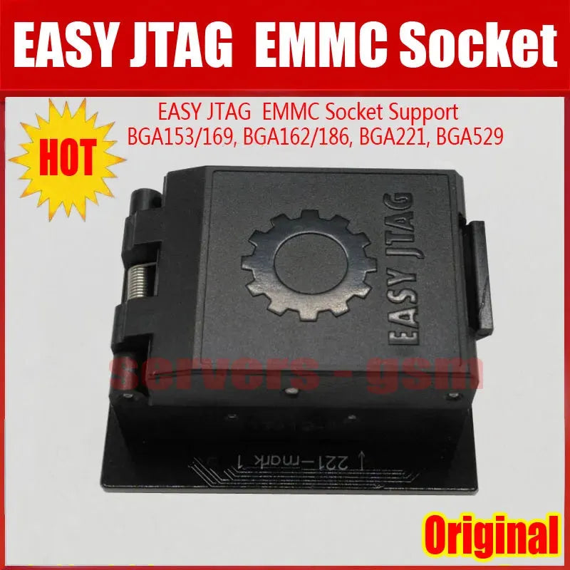 2025 NEW Original EASY JTAG PLUS EMMC Socket Adapter ( Support eMMC BGA153/169, BGA162/186, BGA221,BGA529) - petguardiansupplies