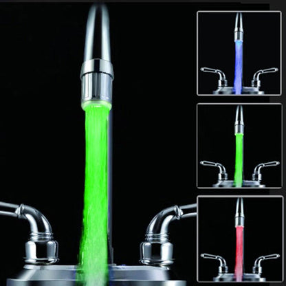 Luminous Light-up LED Water Faucet Shower Tap Basin Water Nozzle Bathroom Kitchen Heater Faucets thermostat Blue 3Color 7 Colors - petguardiansupplies