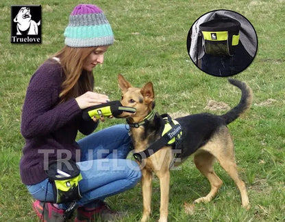 Truelove Portable Travel Dog Snack Treat bag Reflective Pet Training Clip-on Pouch Bag Easy Storage belt bag Poop Bag Dispenser - petguardiansupplies