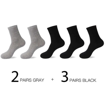 HSS 5pairs/lot High Quality Men Cotton Socks New Casual Business Summer Thin Black Socks Deodorant Breathable Man Long Sock - petguardiansupplies