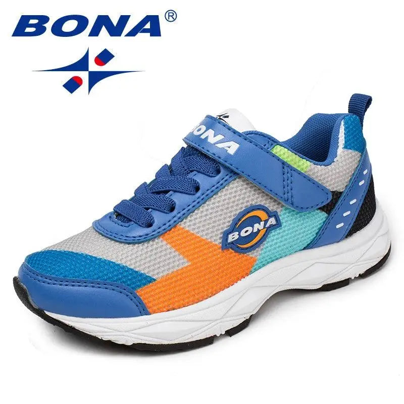 BONA New Arrival Style Children Casual Shoes Mesh Boys Shoes Hook & Loop Girls Loafers Outdoor Fashion Sneakers Free Shipping - petguardiansupplies